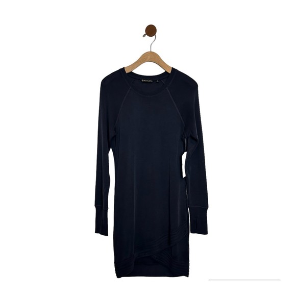 NEW** Athleta Womens Serenity Criss Cross Dress Tunic Top Size XS Long Sleeve - Picture 2 of 16